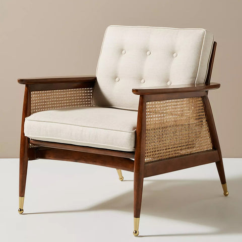 Caned Accent Chair