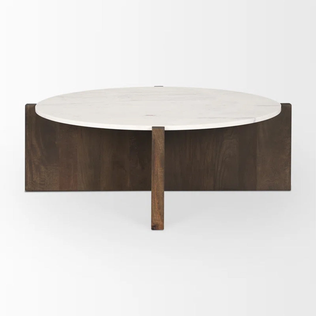 Lotus Brown Center Table (With 2 Side Tables)