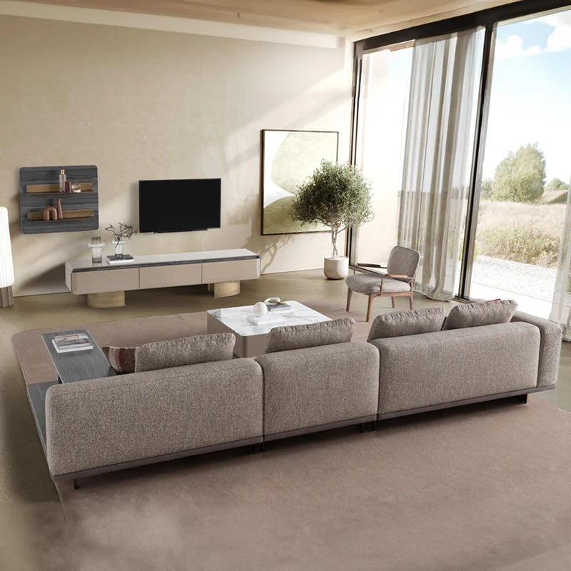 Oslo Luxe Modular Sofa in a contemporary living room setup, with sleek design and customisable layout